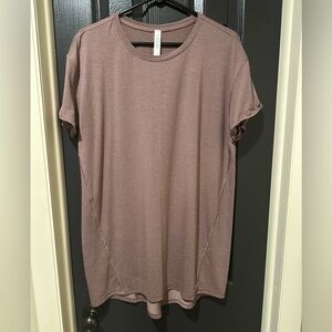 Lululemon Part Ways Tie Back Tee, Sz 12 in color Purple Moon Dust. Like new.